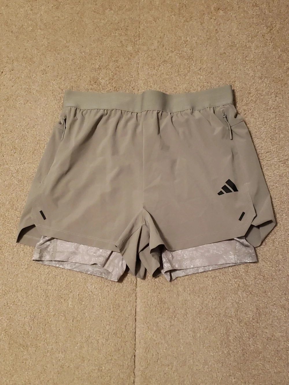 Adidas Men's Green PrimeLift Workout 2in1 Shorts